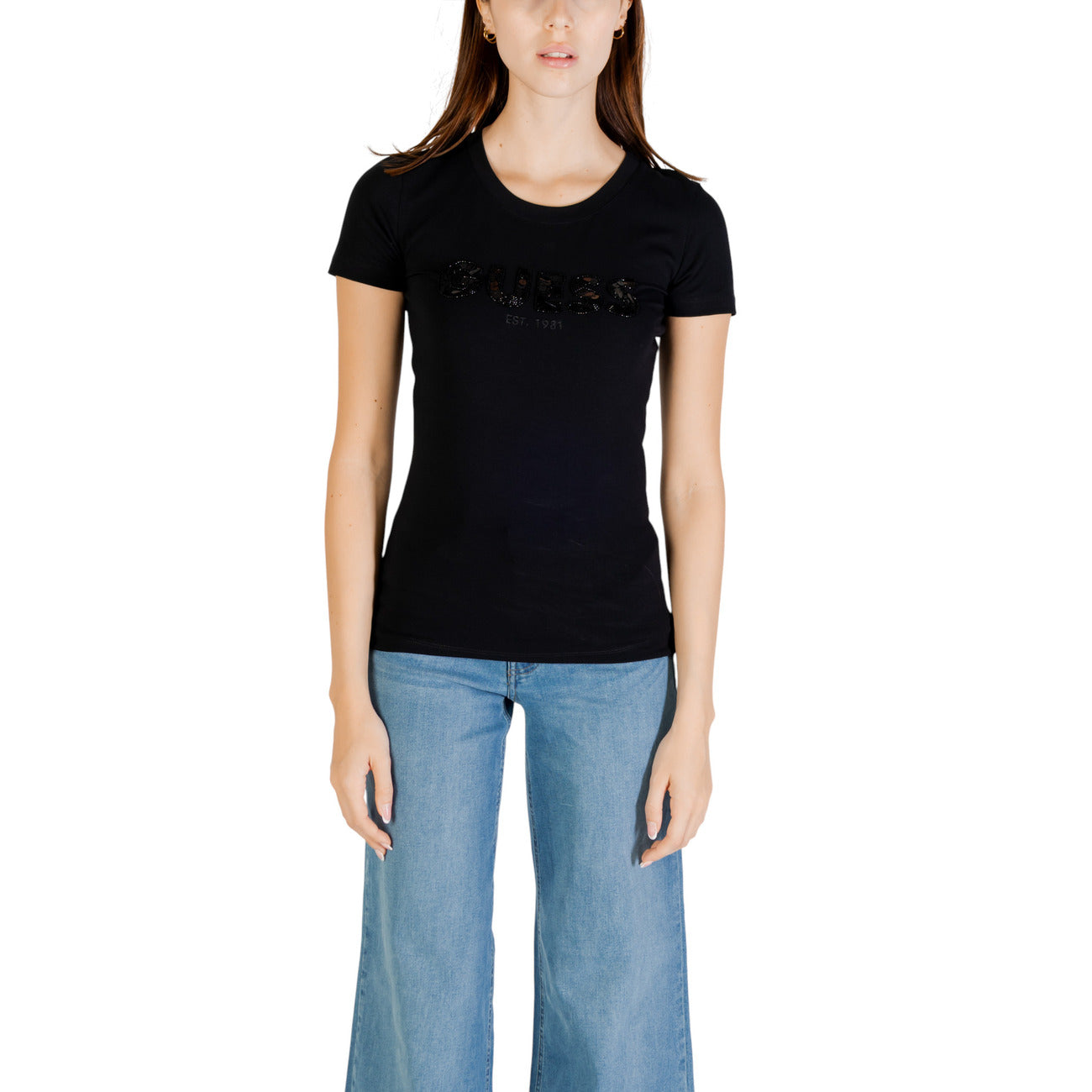 Guess T-shirt Dames Zwart