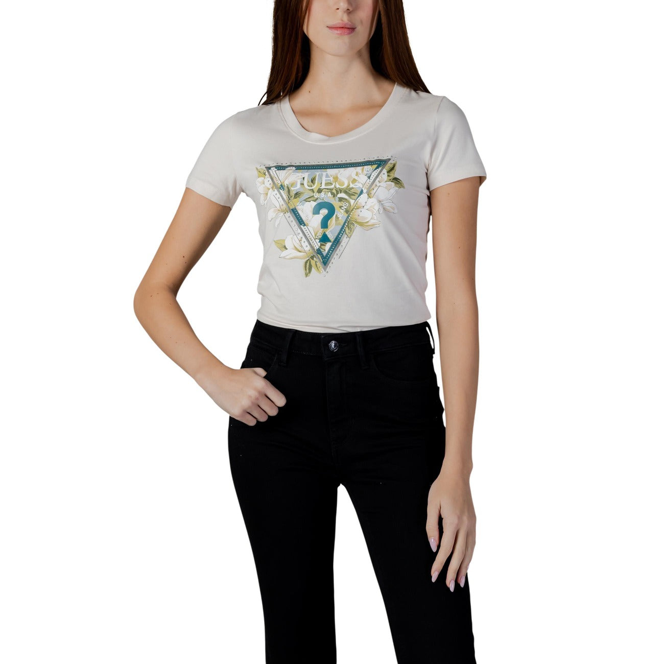 Guess T-shirt Dames Beige