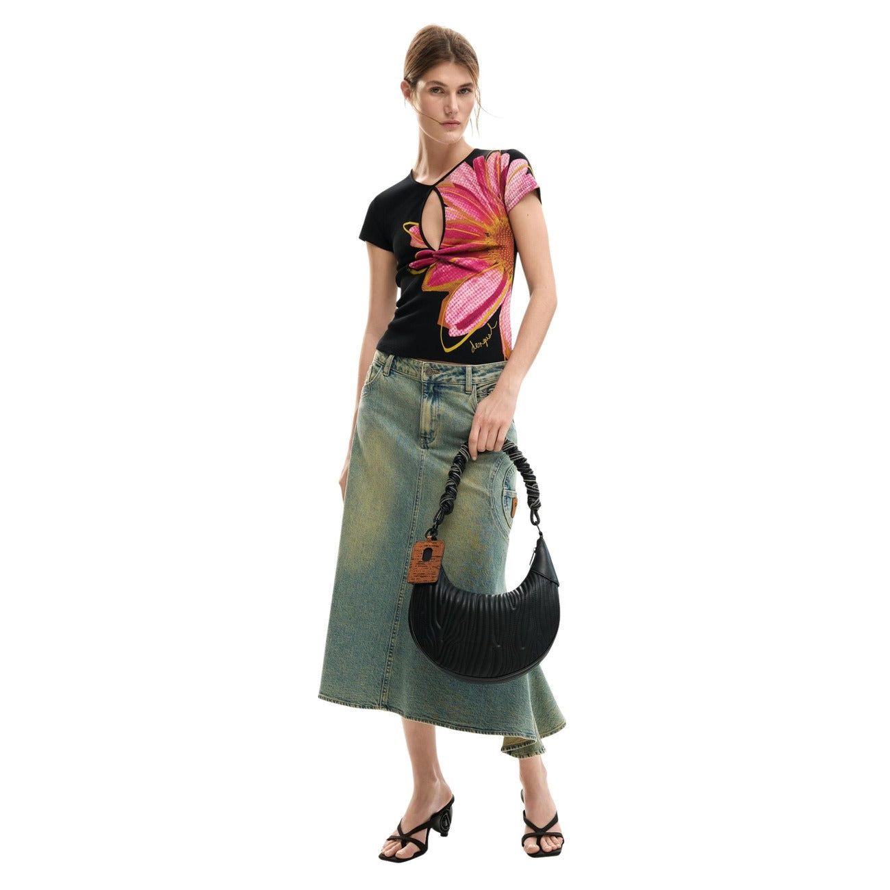Desigual T-shirt Dames Zwart