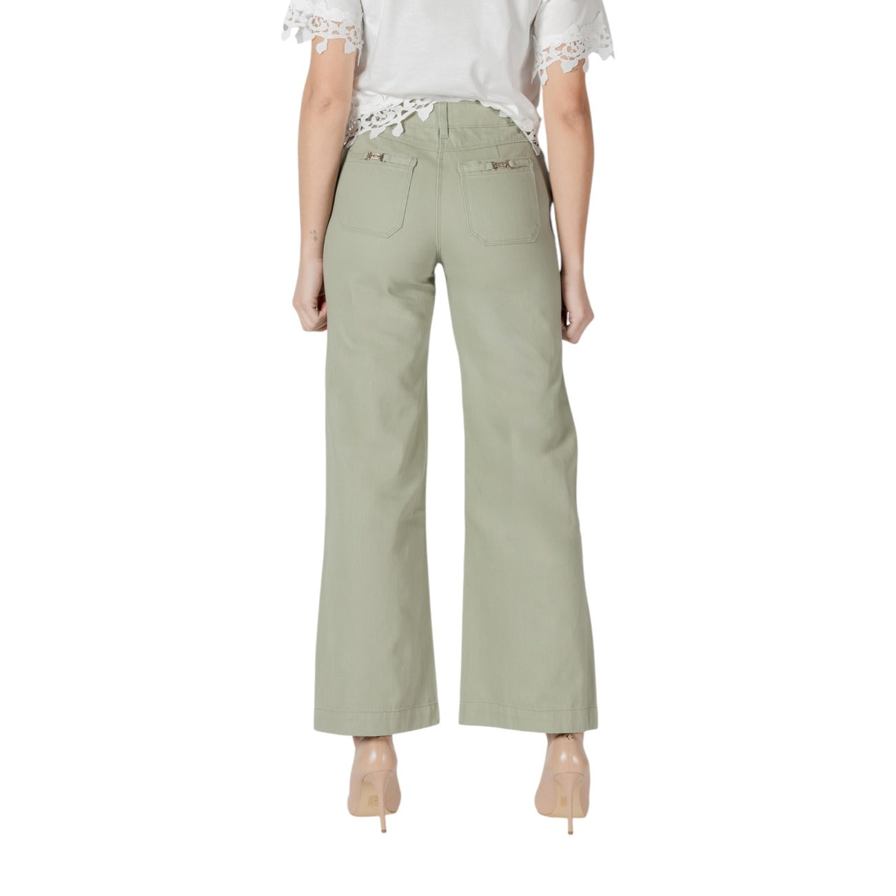 Morgan De Toi Broek Dames Groen