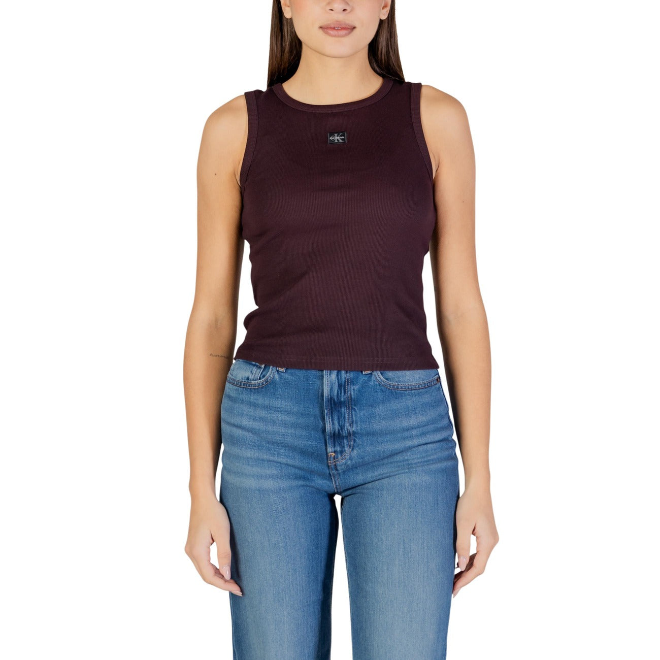 Calvin Klein Jeans Mouwloze Top Dames Bruin