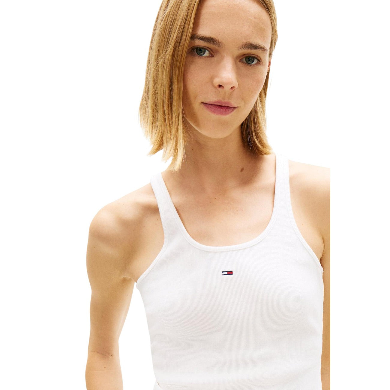 Tommy Hilfiger Jeans Tanktop Dames Wit