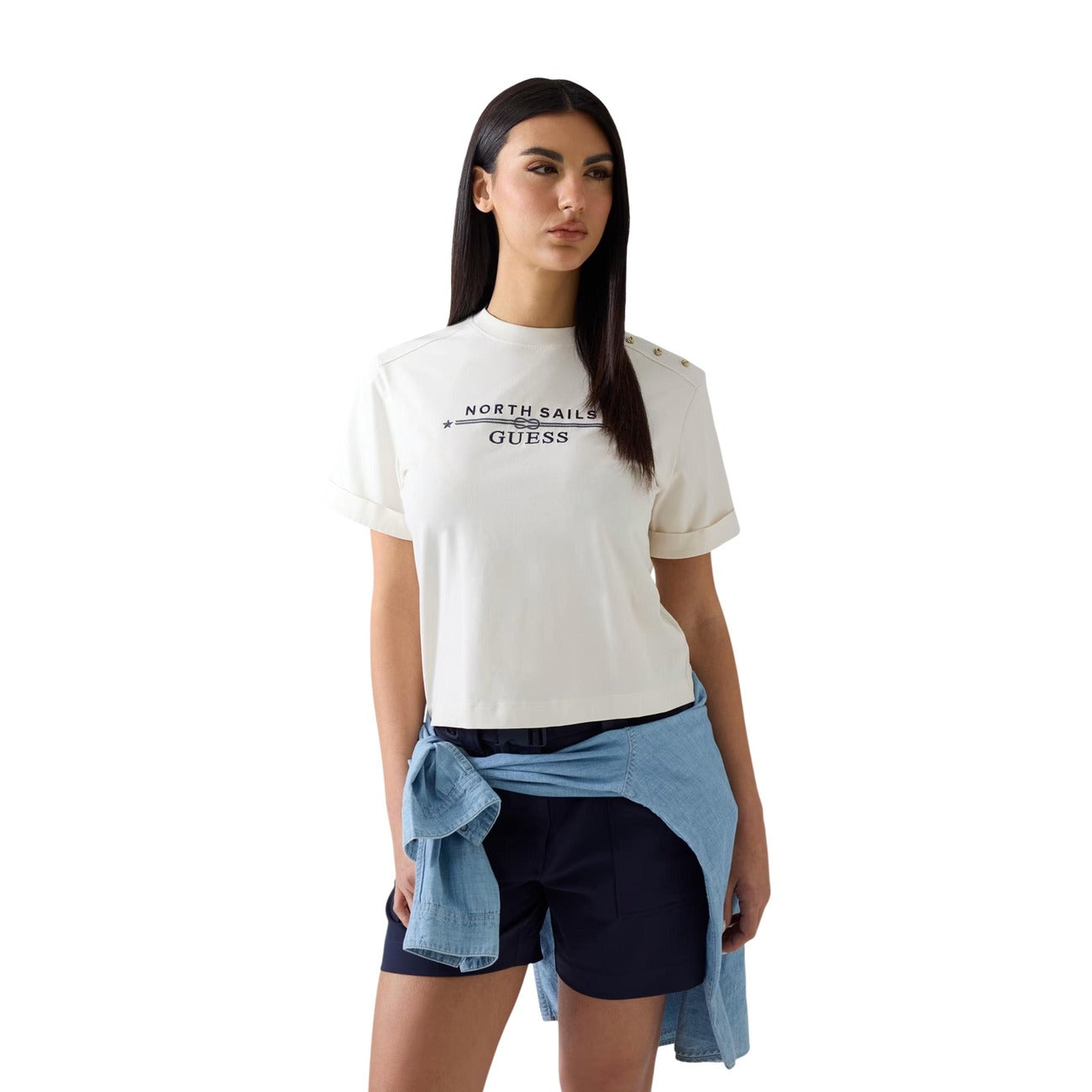 Guess T-shirt Dames Wit