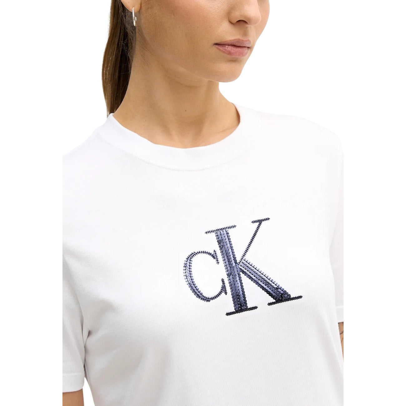 Calvin Klein Jeans T-shirt Dames Wit