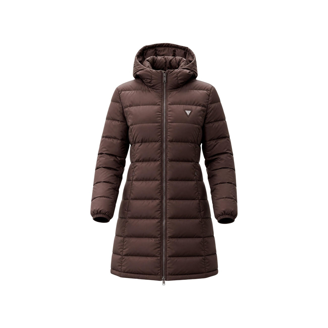 Guess Windjack Dames Bruin Capuchon