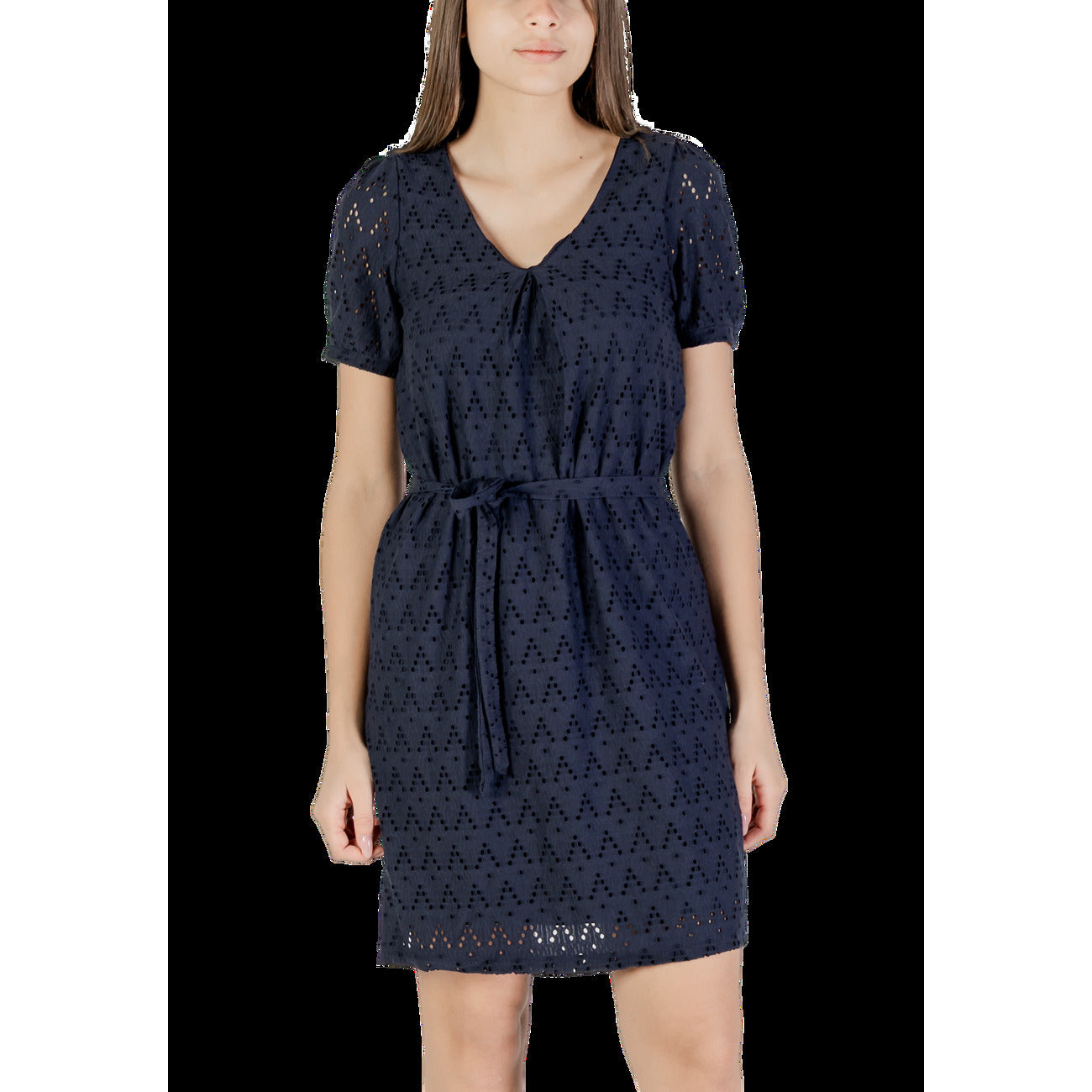 Vila Clothes Elegante Jurk Dames Blauw