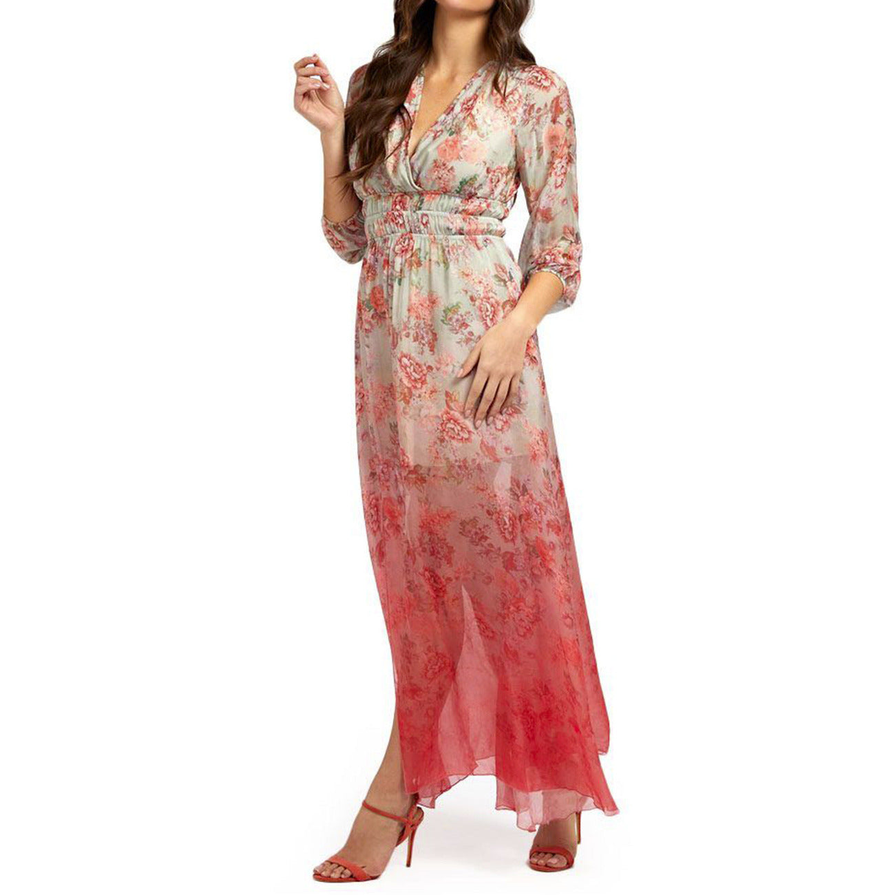 Guess Jurk Dames Rood Bloemenprint