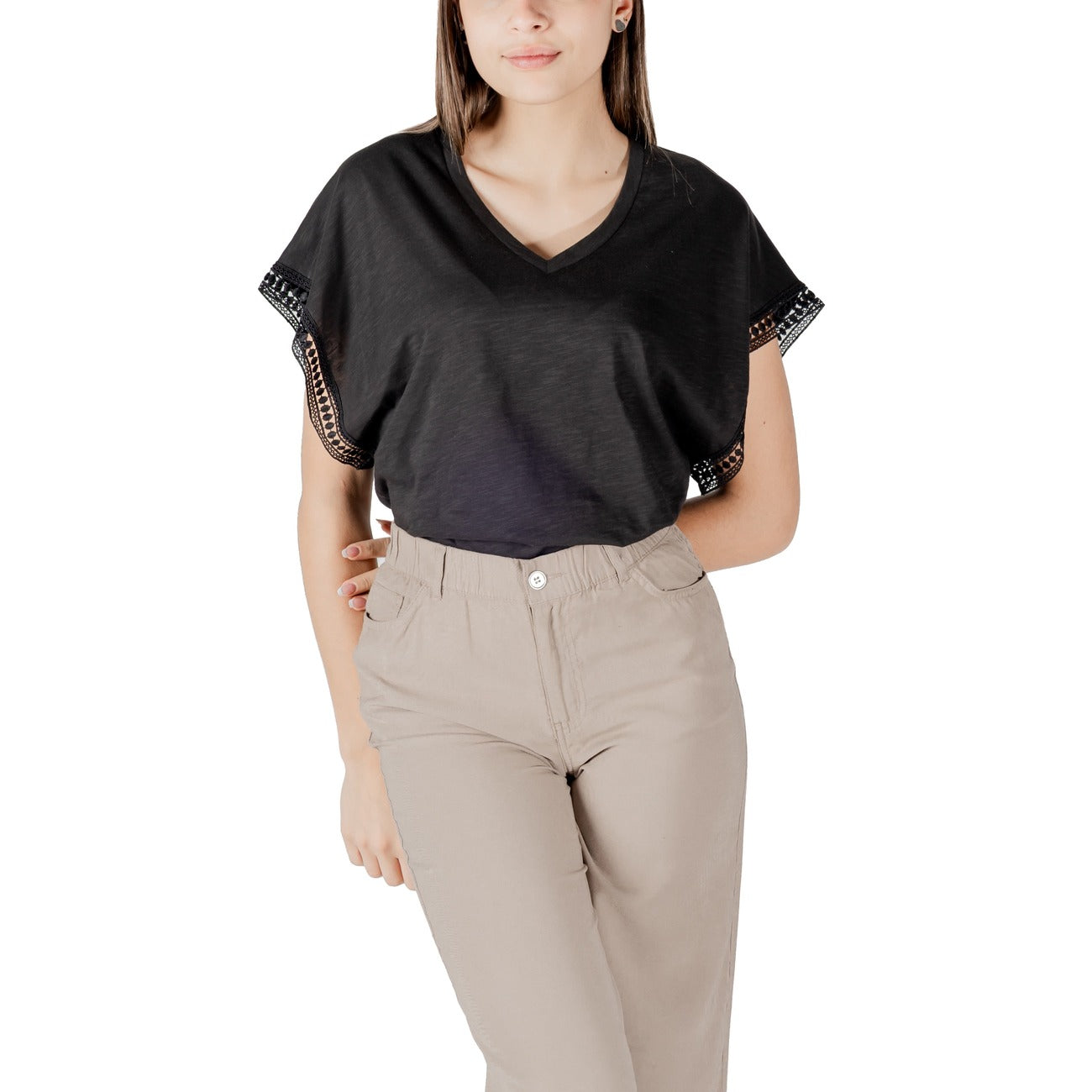 Ichi Blouse Dames Zwart