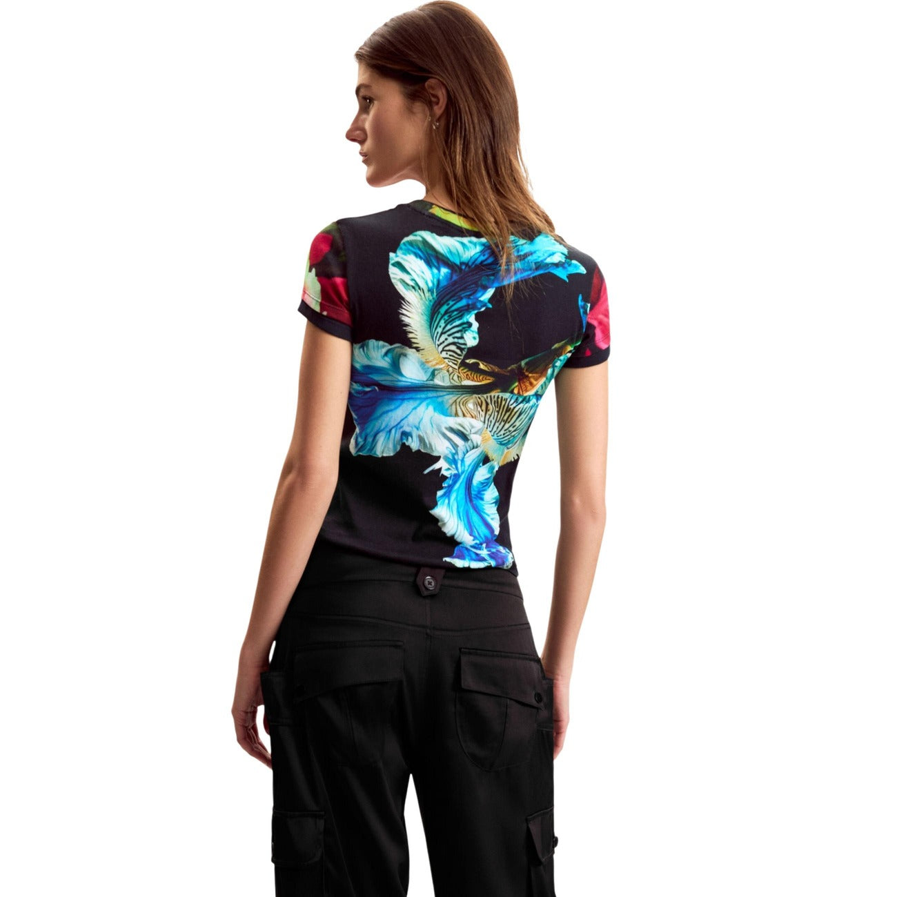 Desigual T-shirt Dames Blauw
