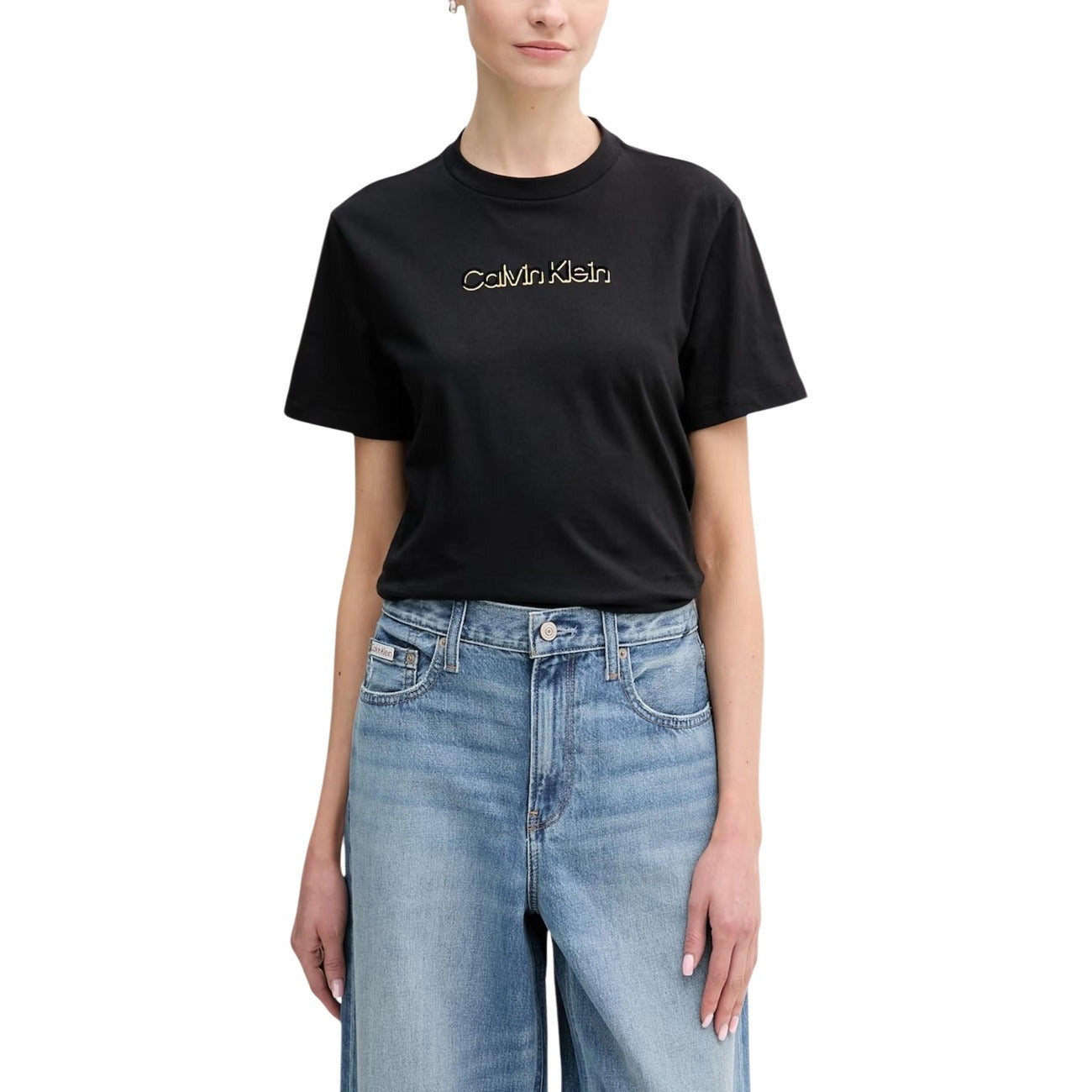Calvin Klein Jeans T-shirt Dames Zwart