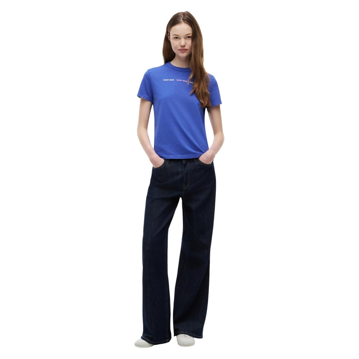 Tommy Hilfiger Jeans T-shirt Dames Bluaw