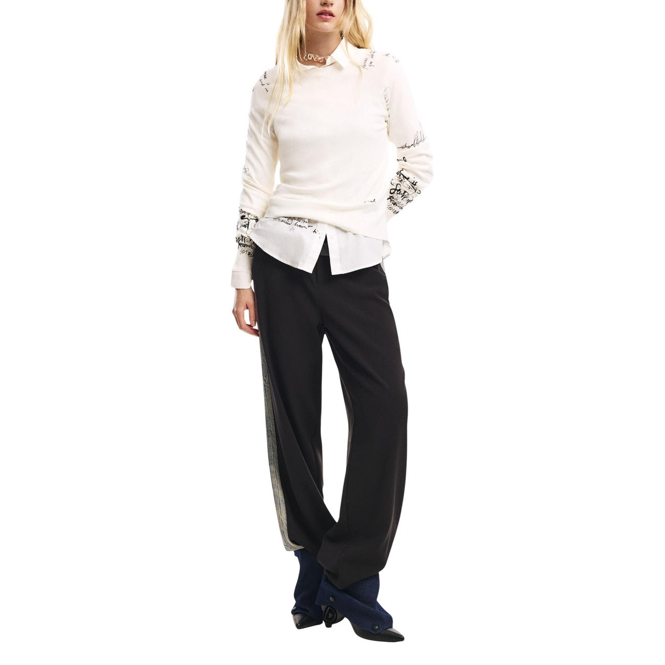 Desigual Broek Dames Zwart