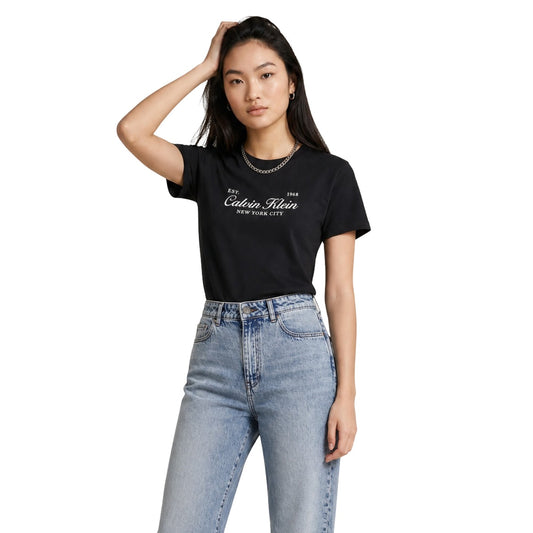 Calvin Klein Jeans T-shirt Dames Zwart