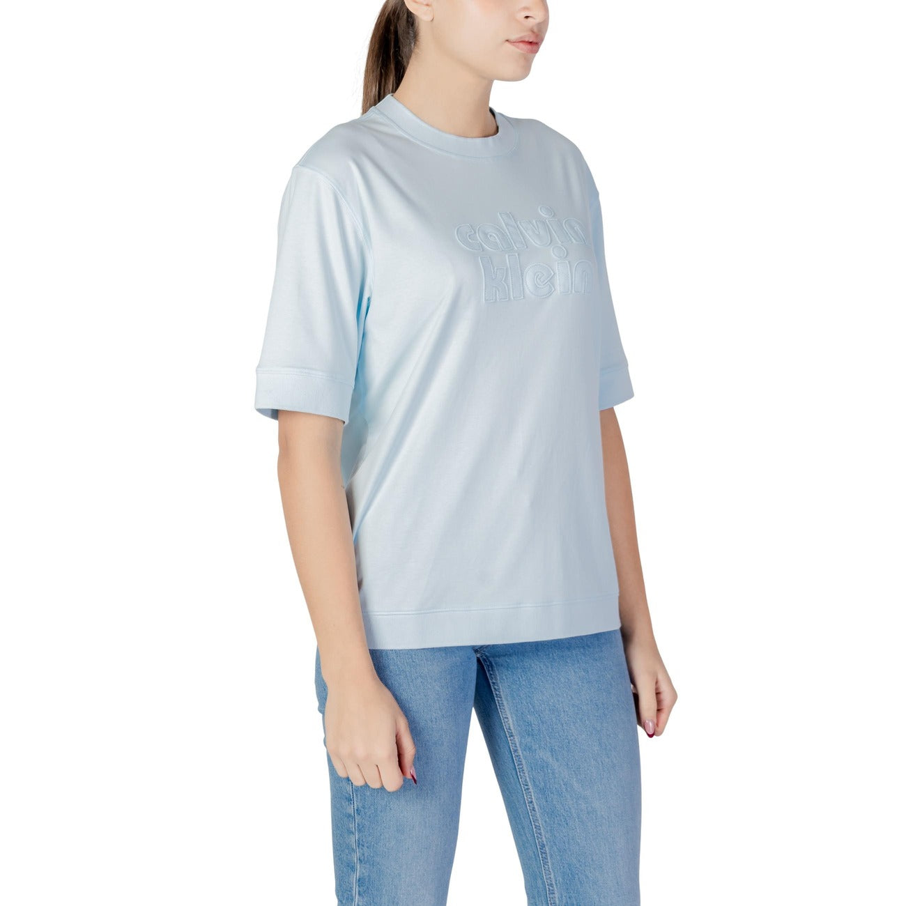 Calvin Klein Jeans T-shirt Dames Lichtblauw