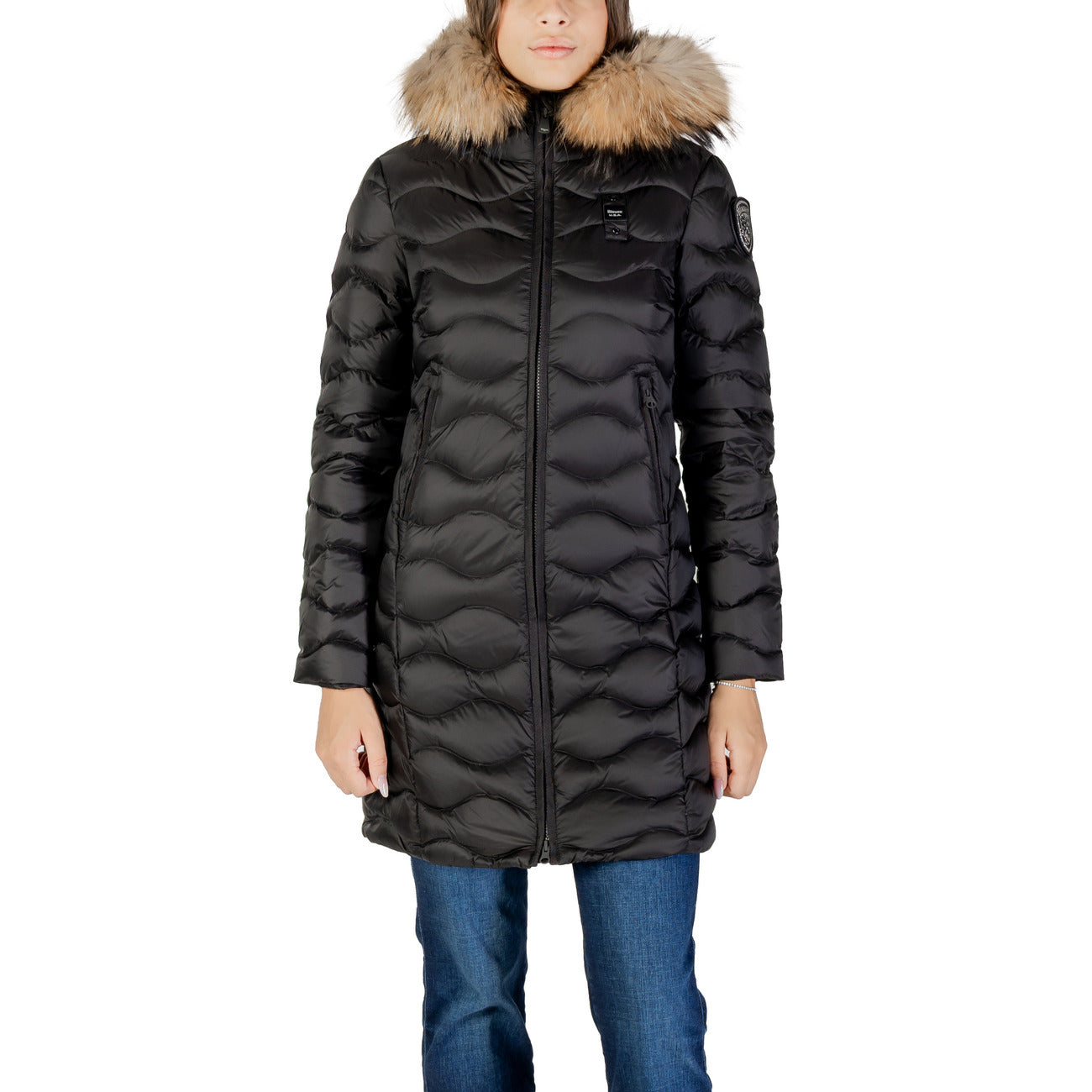 Blauer Windjack Dames Zwart