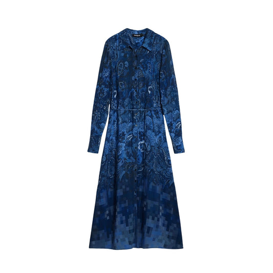 Desigual Maxi Jurk Dames Blauw