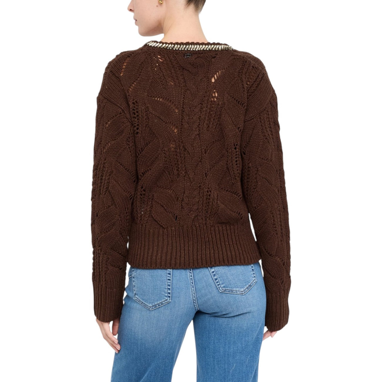 Liu Jo Strass Trui Dames Bruin