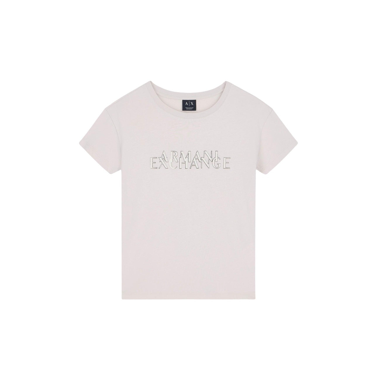 Armani Exchange T-shirt Dames Beige