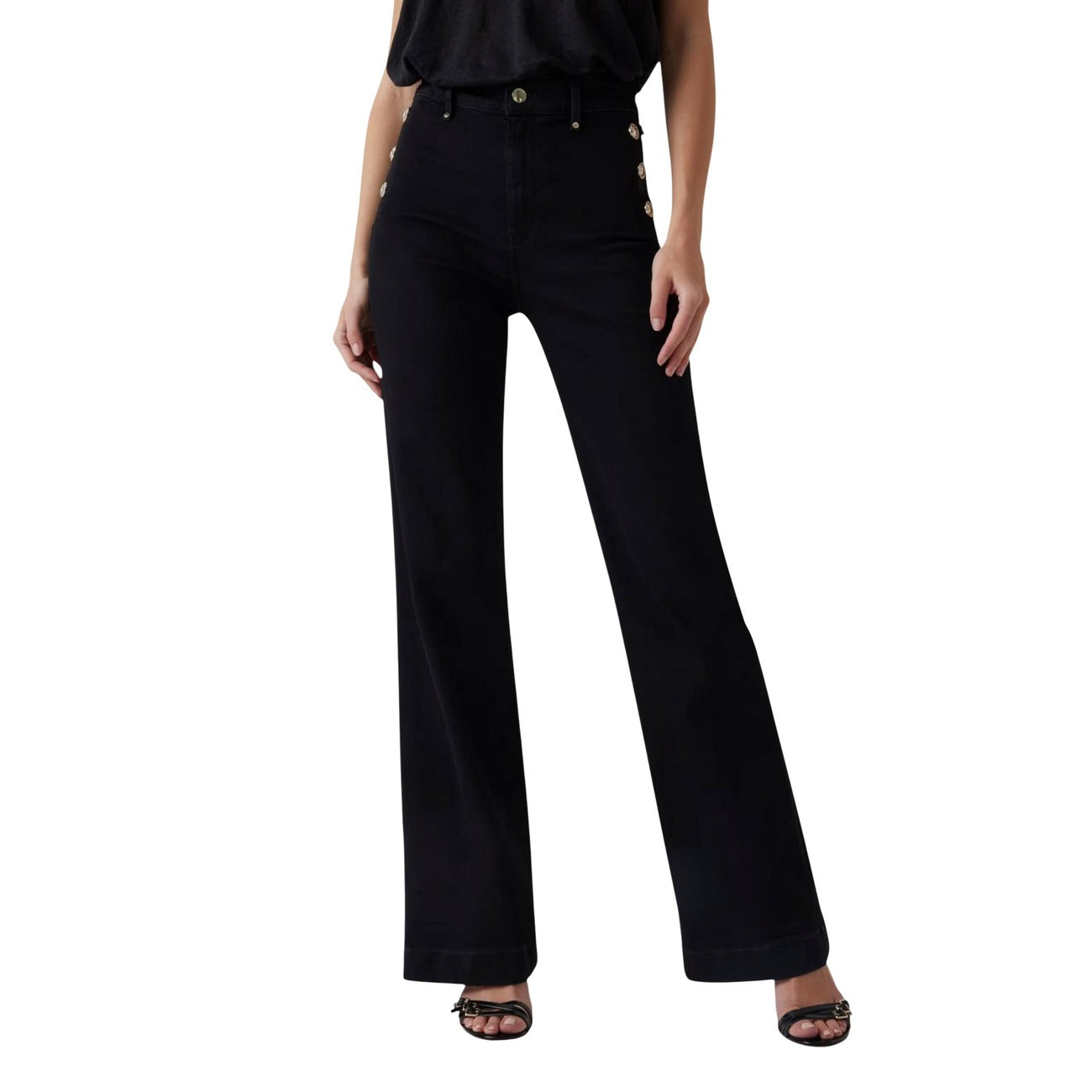 Guess Broek Dames Zwart