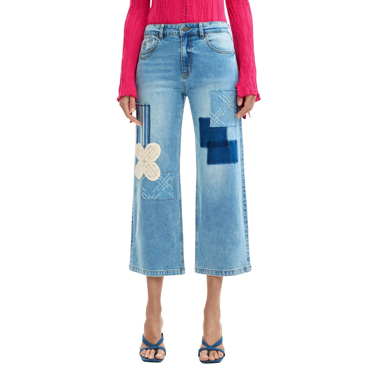 Desigual Jeans Dames Lichtblauw