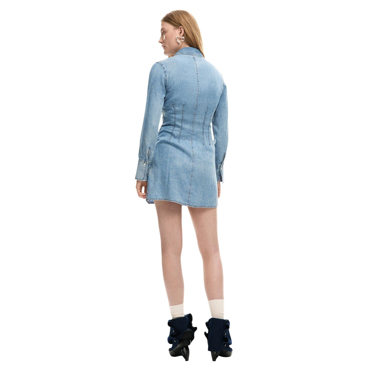 Desigual Jurk Dames Lichtblauw