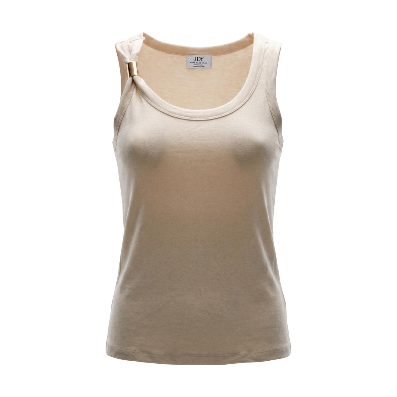 Jacqueline De Yong Mouwloze Top Dames Beige