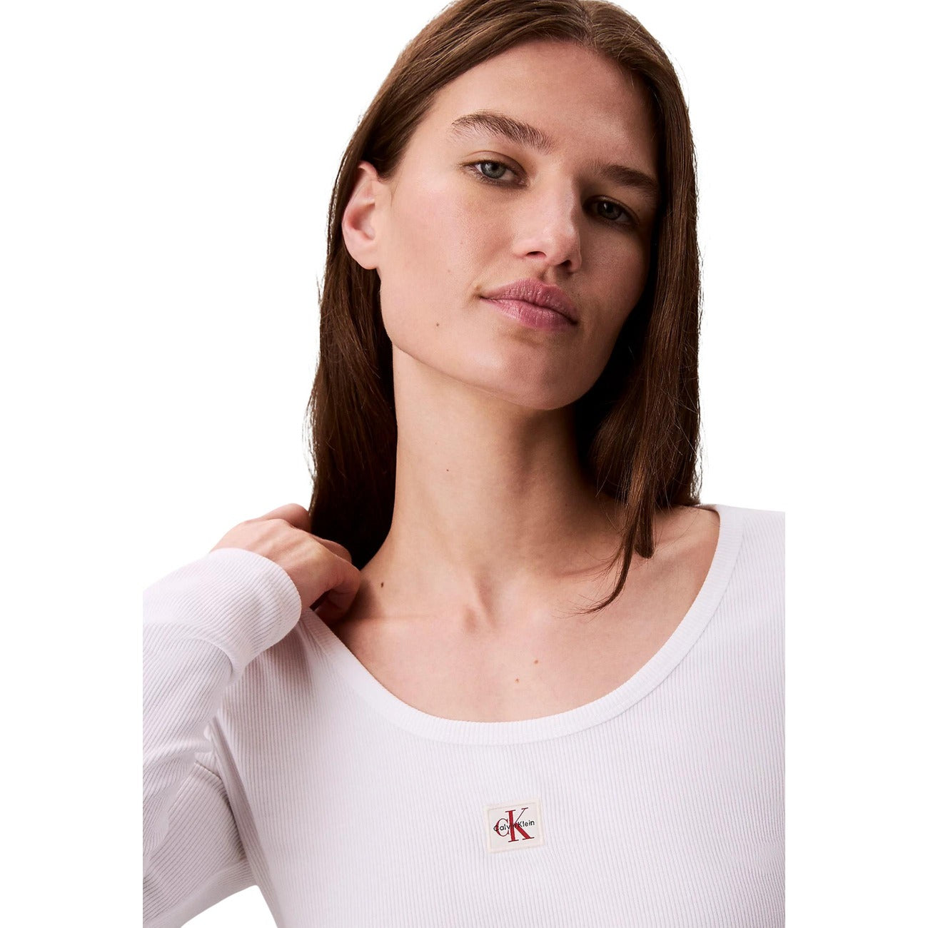 Calvin Klein Jeans T-shirt Dames Wit
