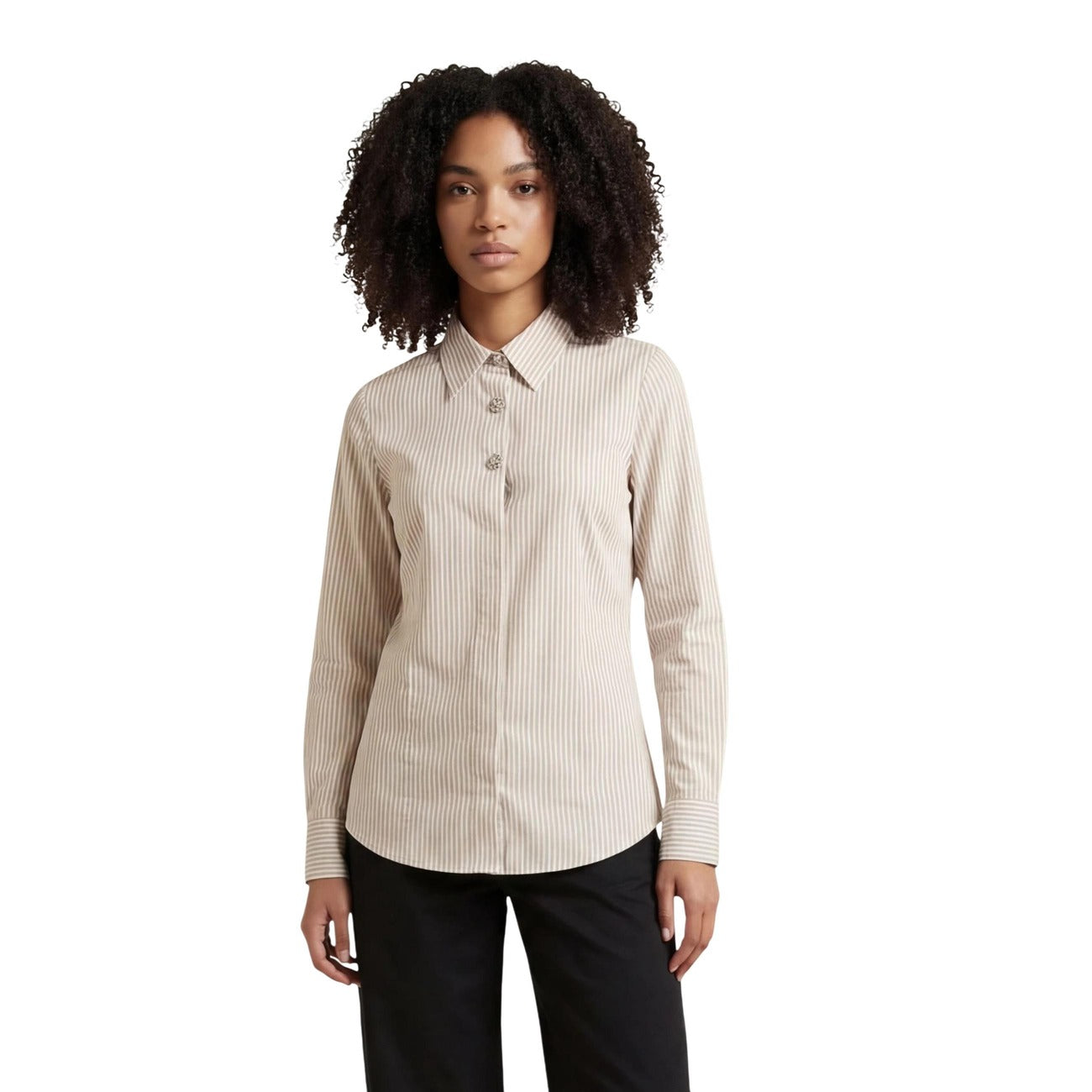 Jacqueline De Yong Shirt Dames Beige