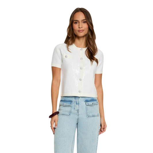 Morgan De Toi Cardigan Dames Wit