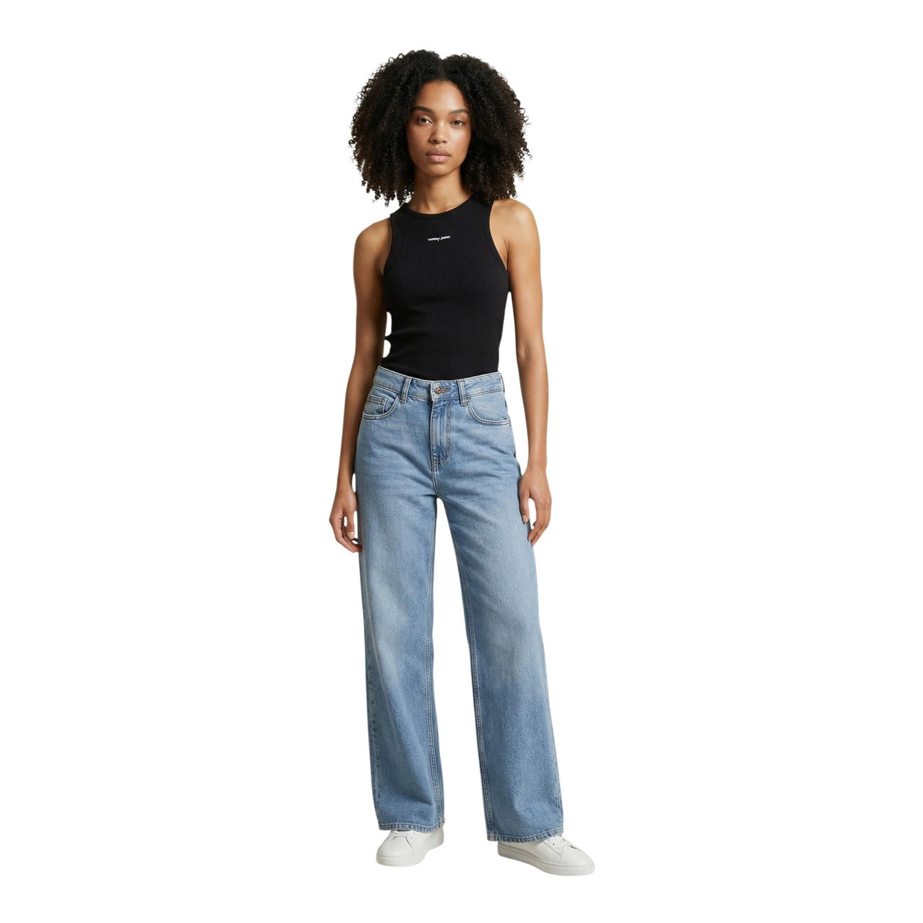 Tommy Hilfiger Jeans Mouwloze Top Dames Zwart