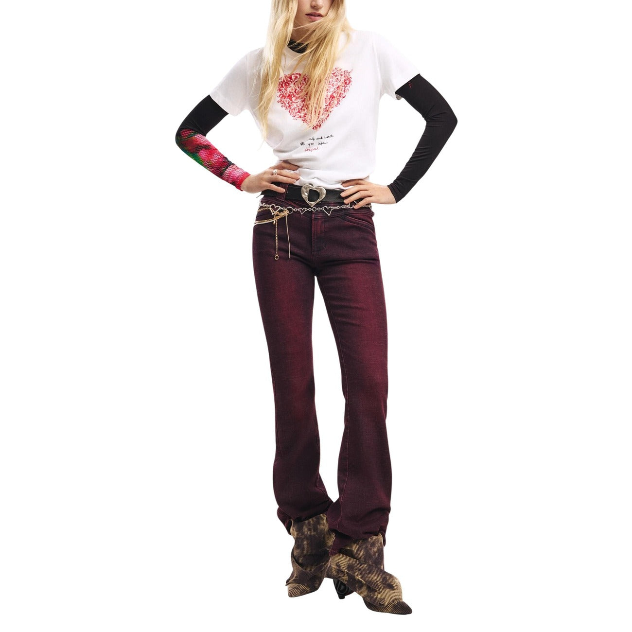 Desigual T-shirt Dames Wit