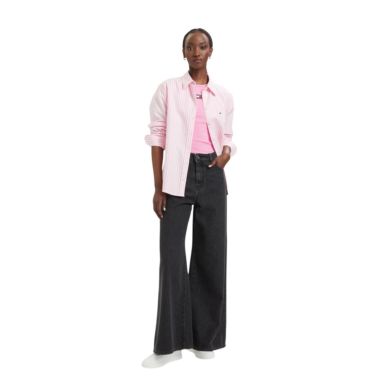 Tommy Hilfiger Jeans Shirt Dames Roze