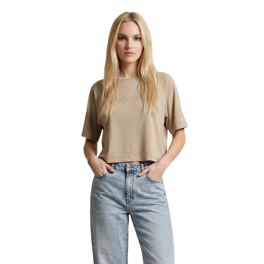 Replay T-shirt Dames Beige