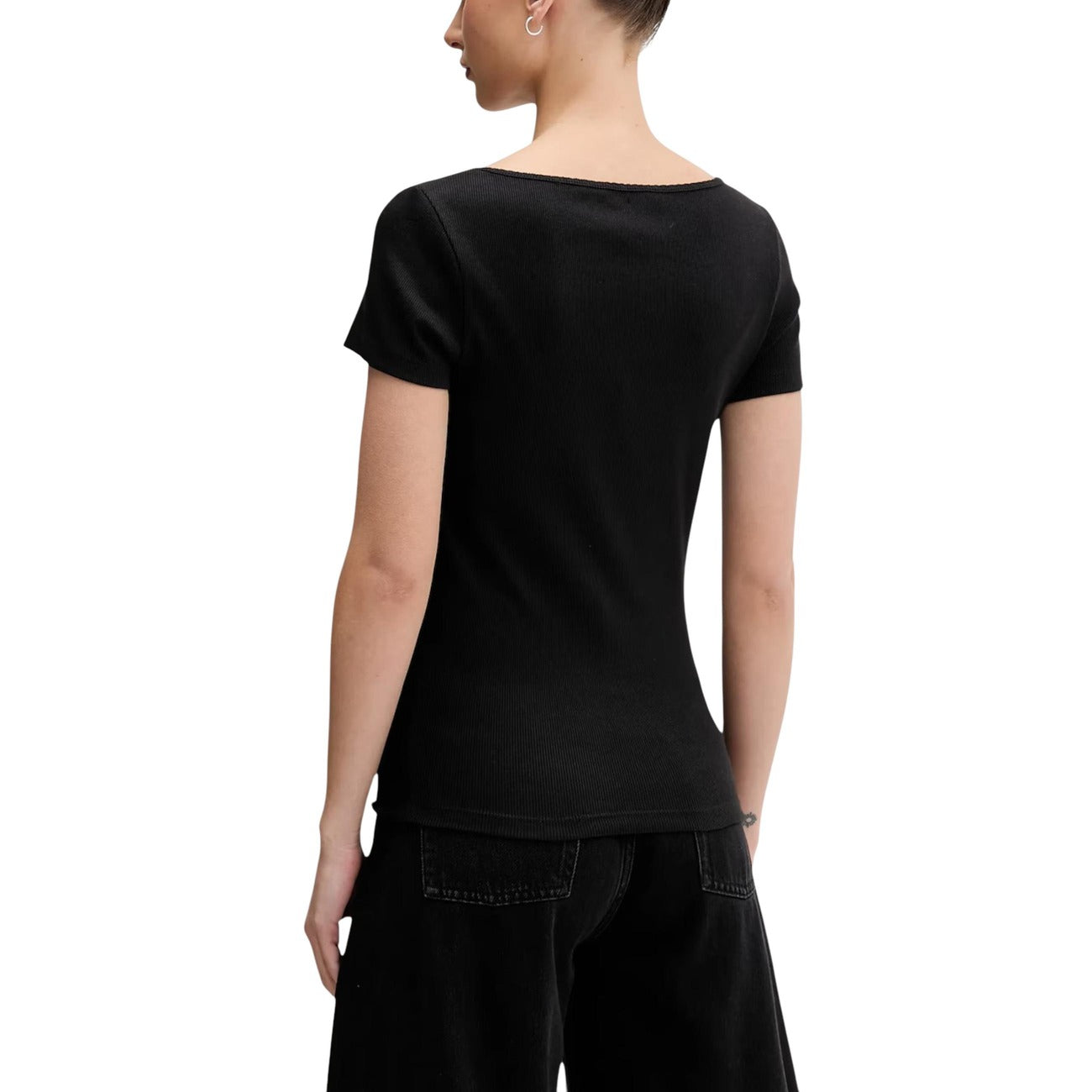 Tommy Hilfiger Jeans T-shirt Dames Zwart