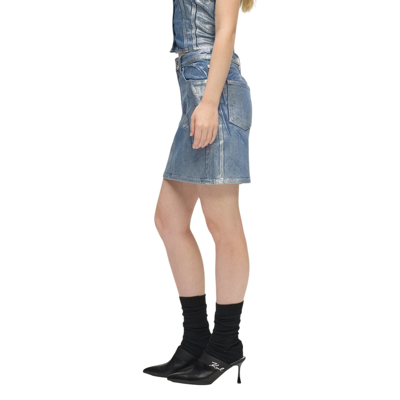 Karl Lagerfeld Jeans Spijkerrok Dames Lichtblauw