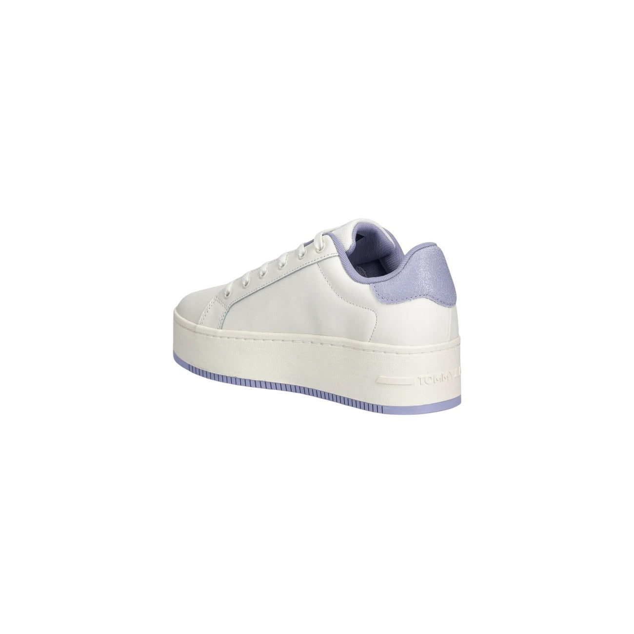 Tommy Hilfiger Jeans Sneakers Dames Wit Leer
