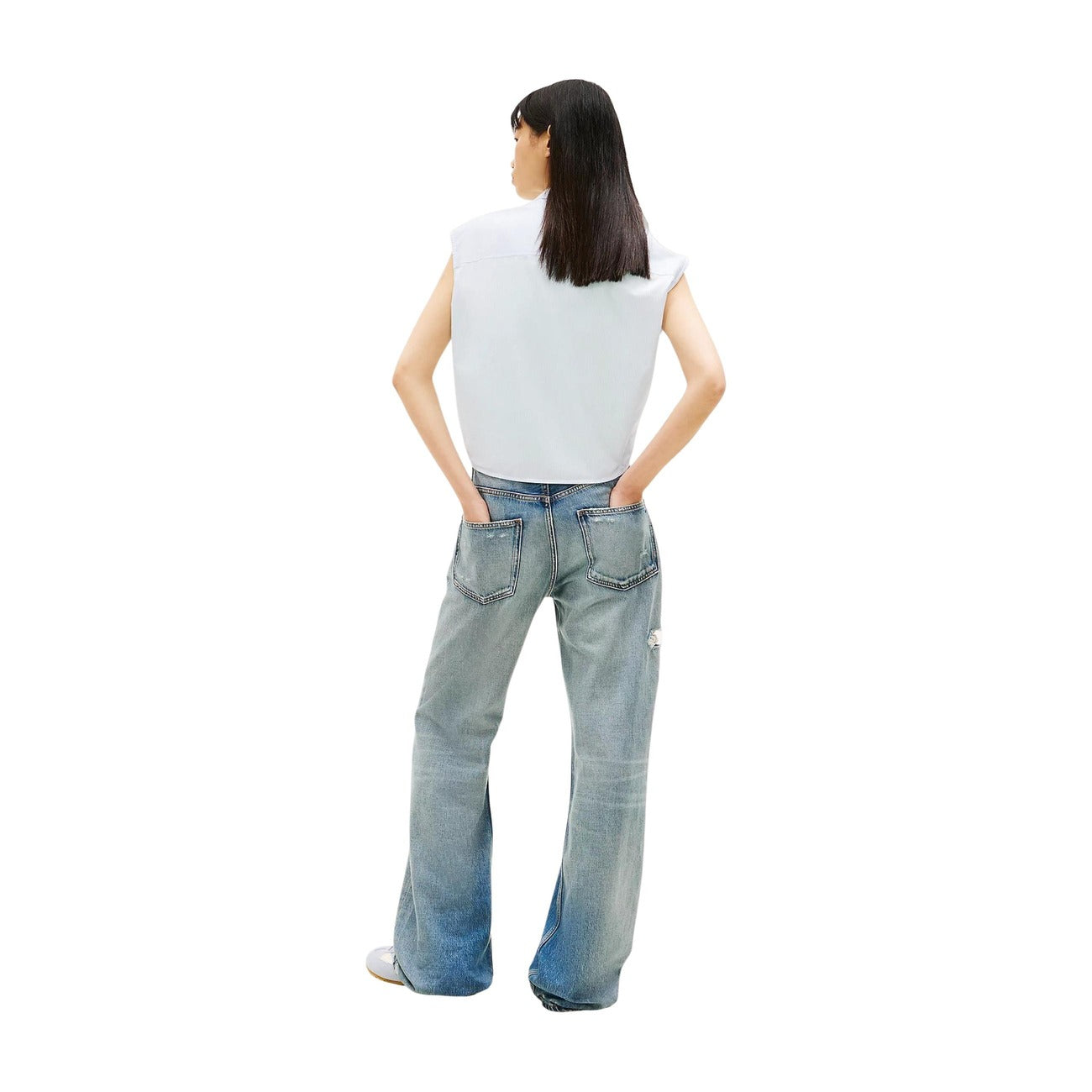 Tommy Hilfiger Jeans Shirt Dames Lichtblauw