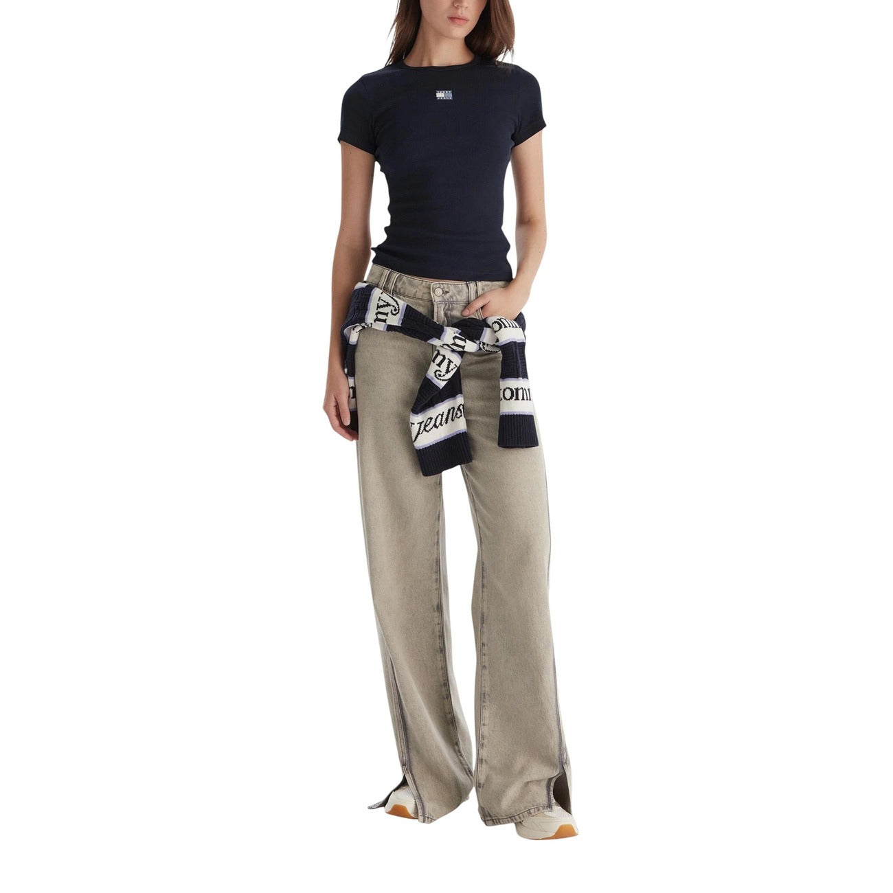 Tommy Hilfiger Jeans T-shirt Dames Blauw