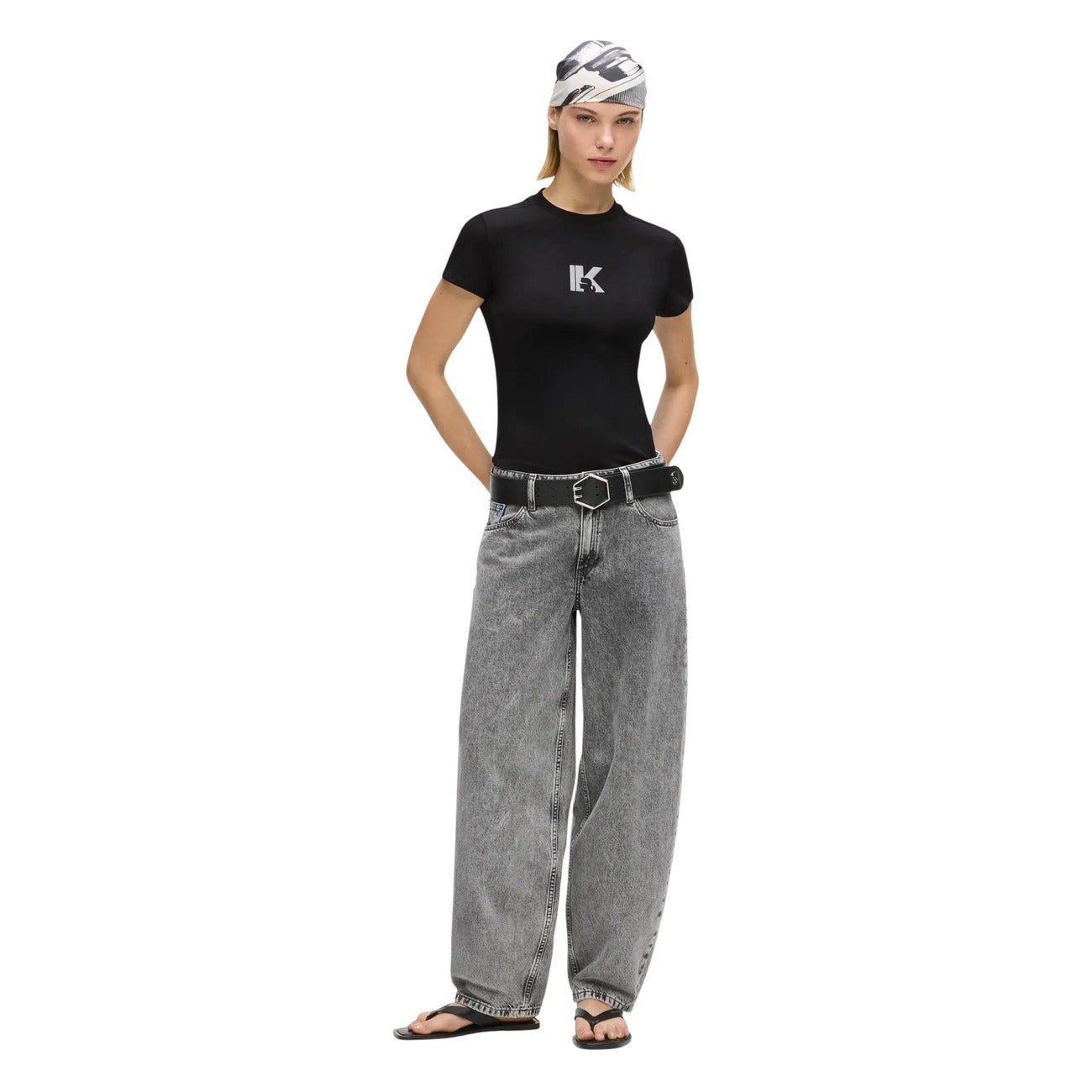 Karl Lagerfeld Jeans T-shirt Dames Zwart