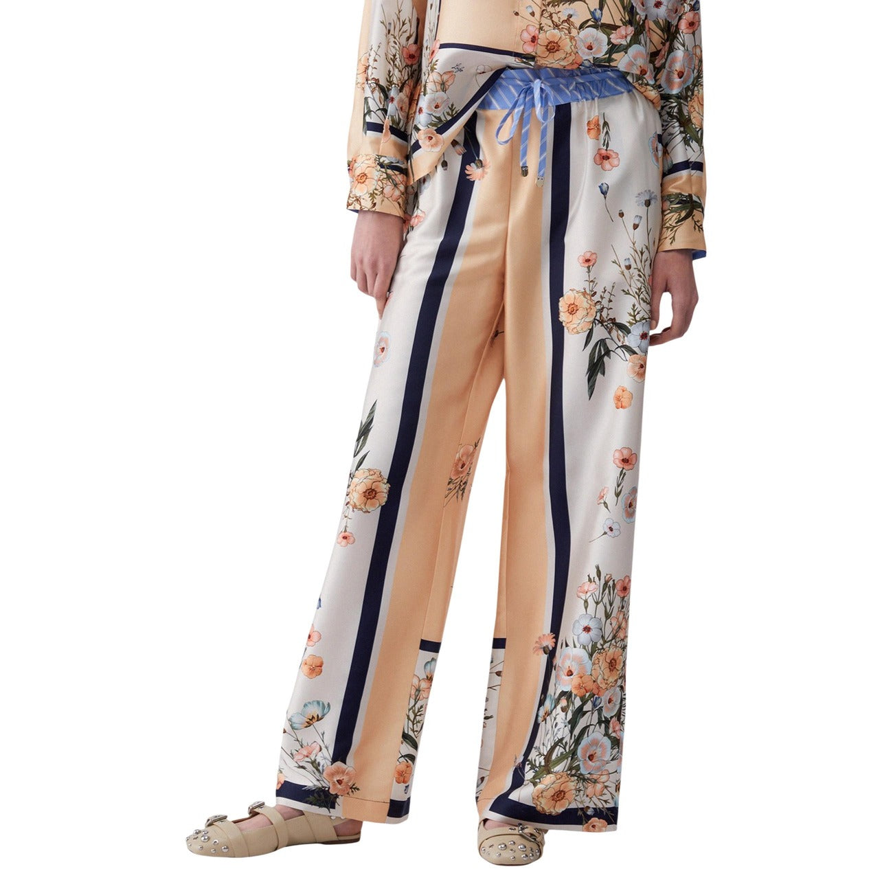 Liu Jo Bloemen Broek Dames Zalmroze