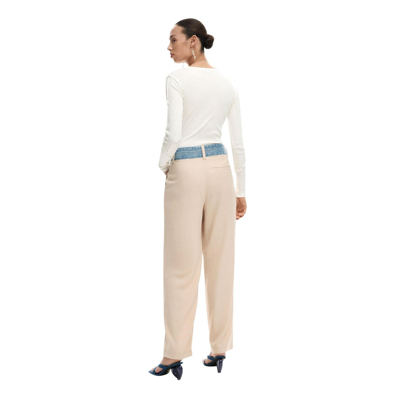 Desigual Broek Dames Beige