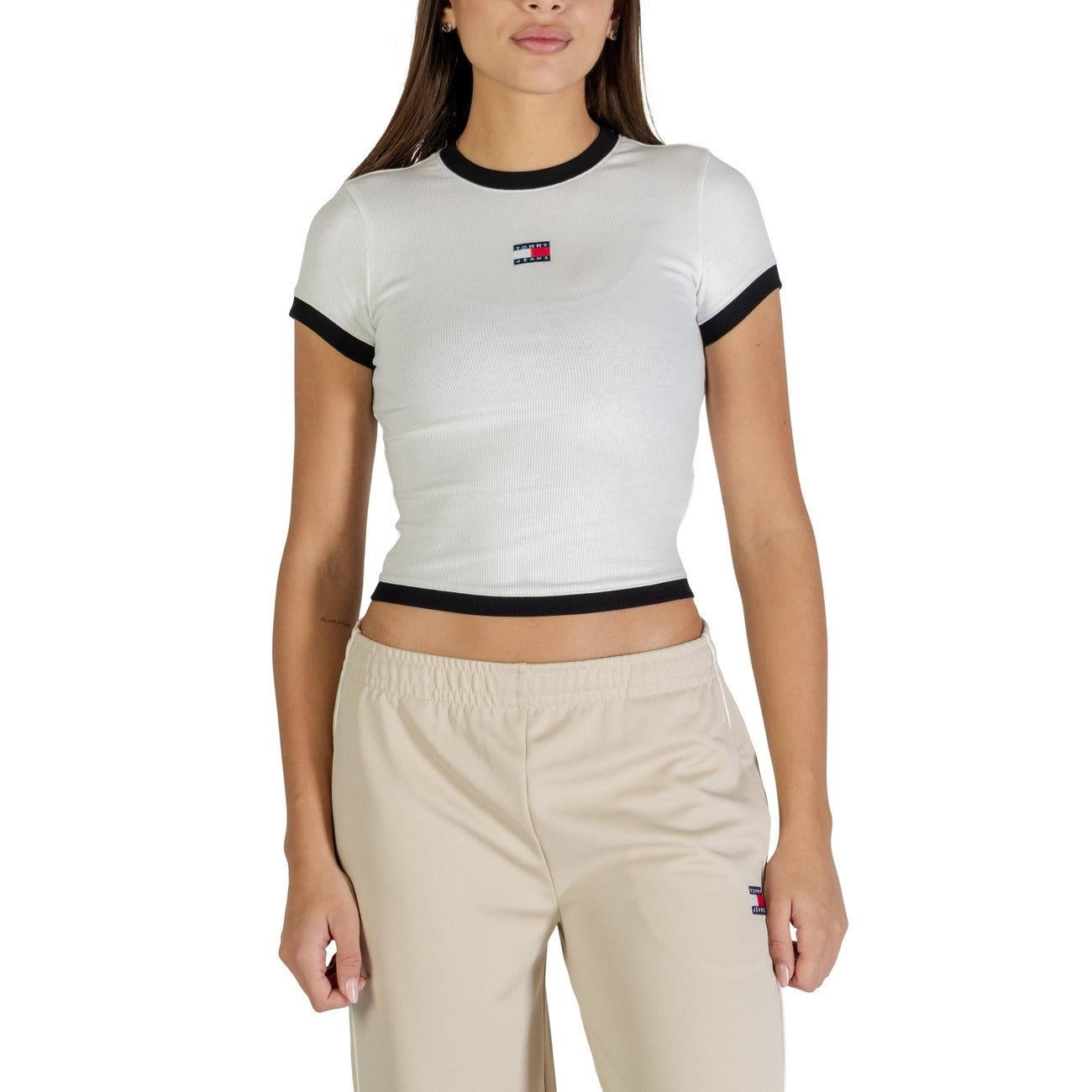 Tommy Hilfiger Jeans T-shirt Dames Wit