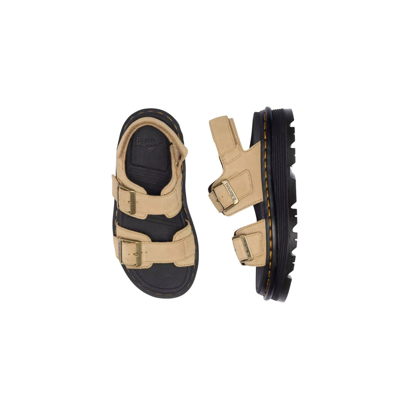 Dr. Martens Sandalen Dames Beige Leer