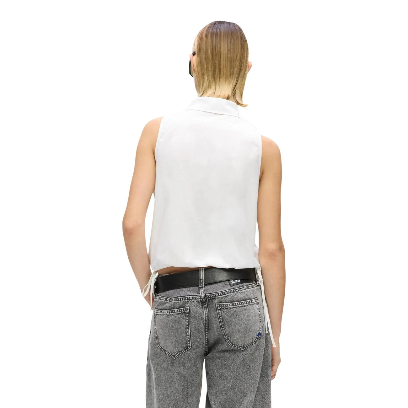 Karl Lagerfeld Jeans Mouwloze Blouse Dames Wit