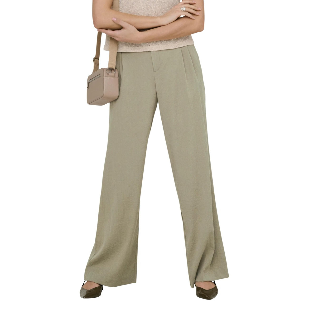 Jacqueline De Yong Broek Dames Beige