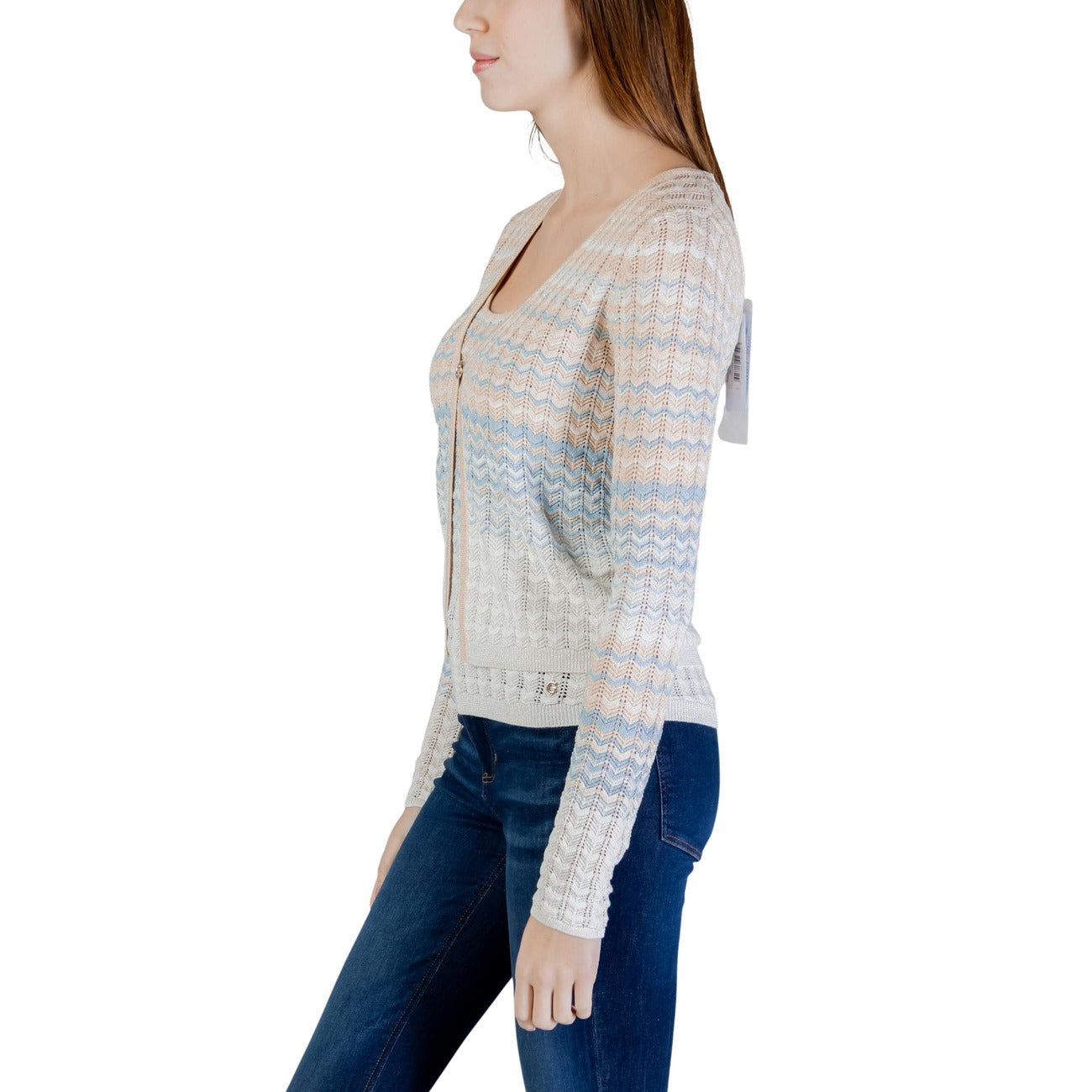 Guess Lurex Cardigan Dames Beige