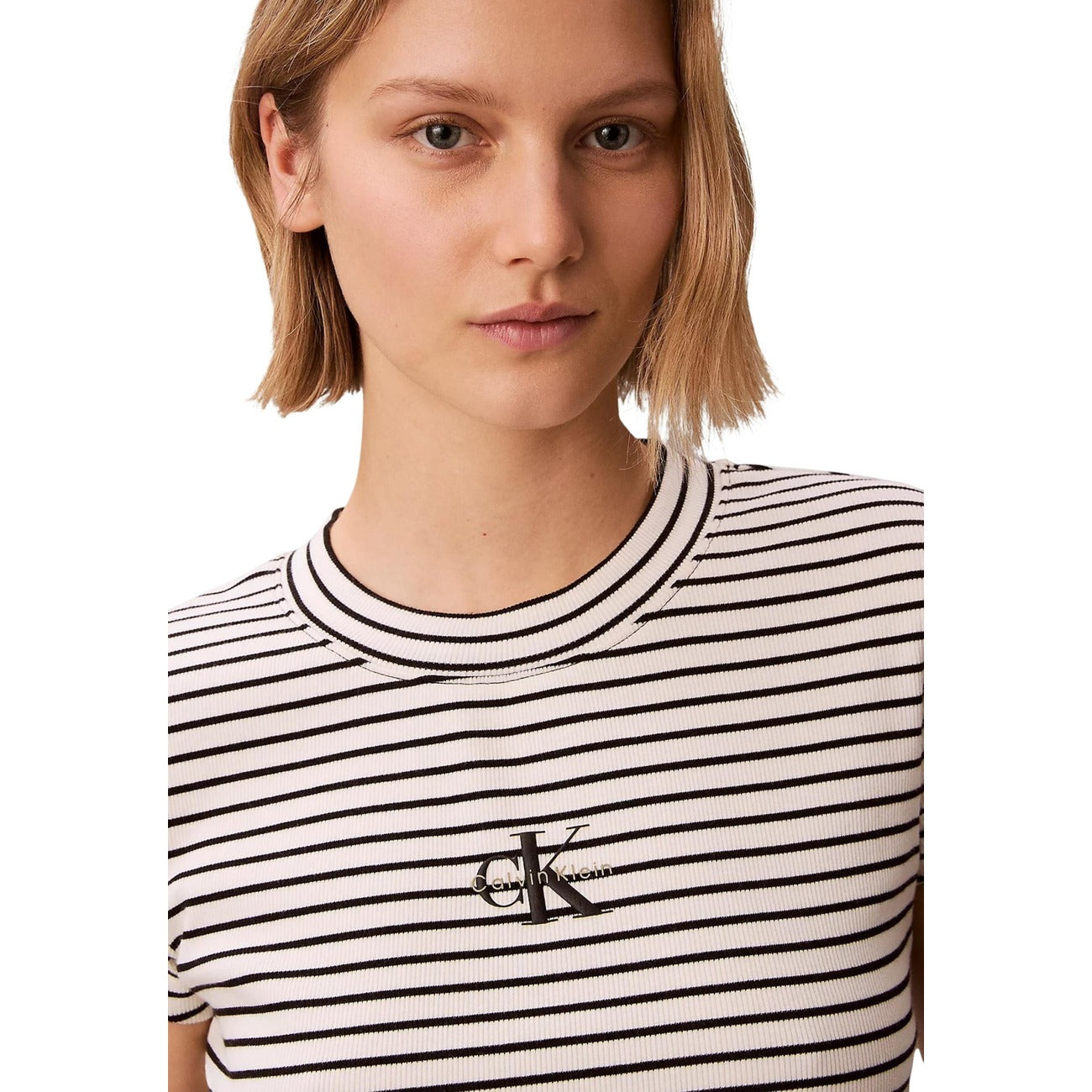 Calvin Klein Jeans Gestreepte Top Dames Zwart