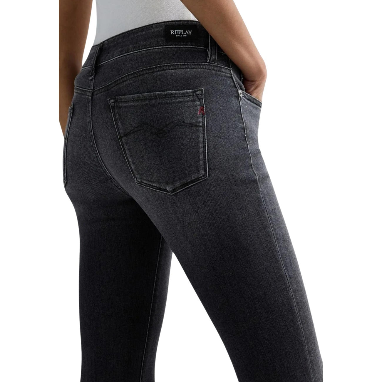 Replay Jeans Dames Zwart