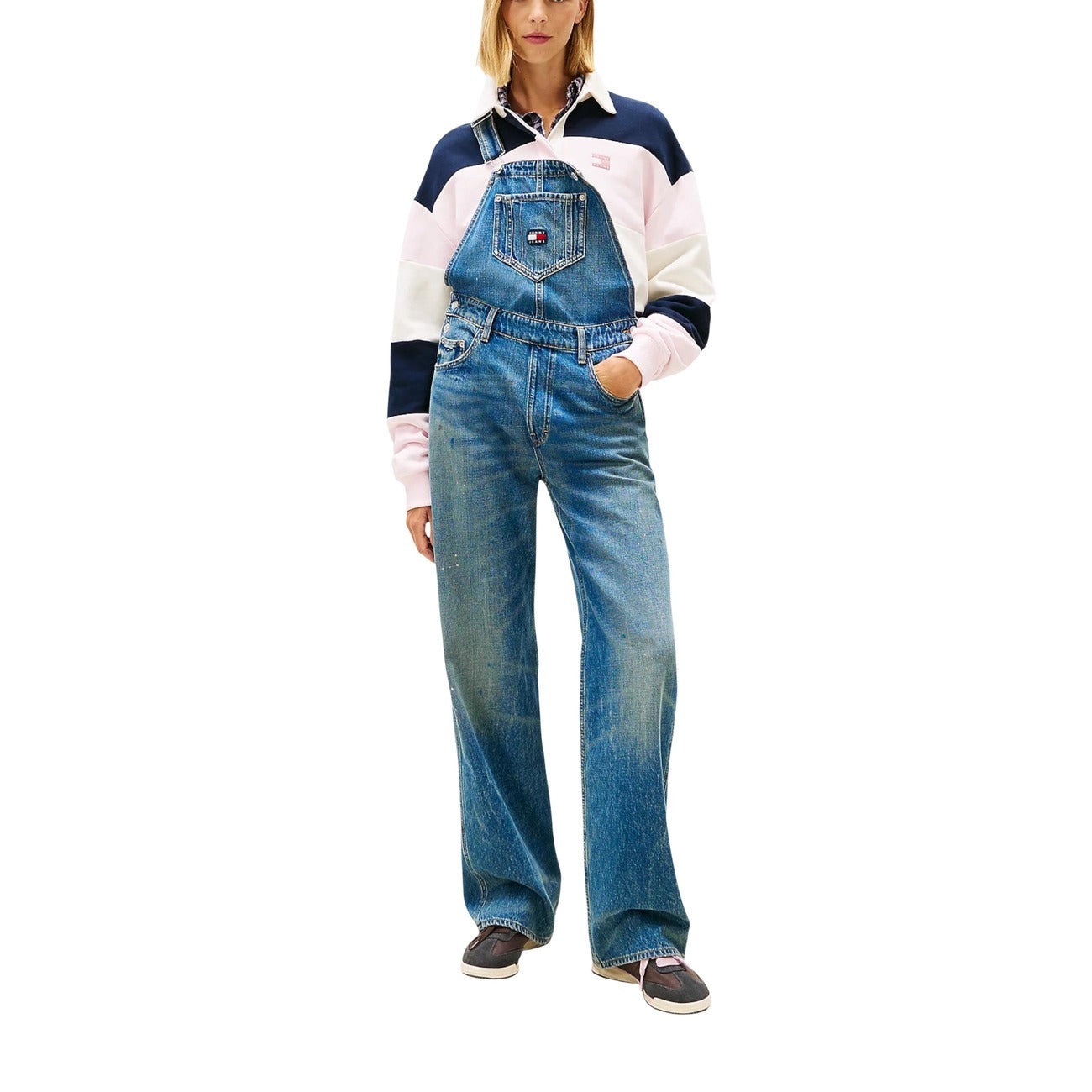 Tommy Hilfiger Jeans Jumpsuit Dames Lichtblauw