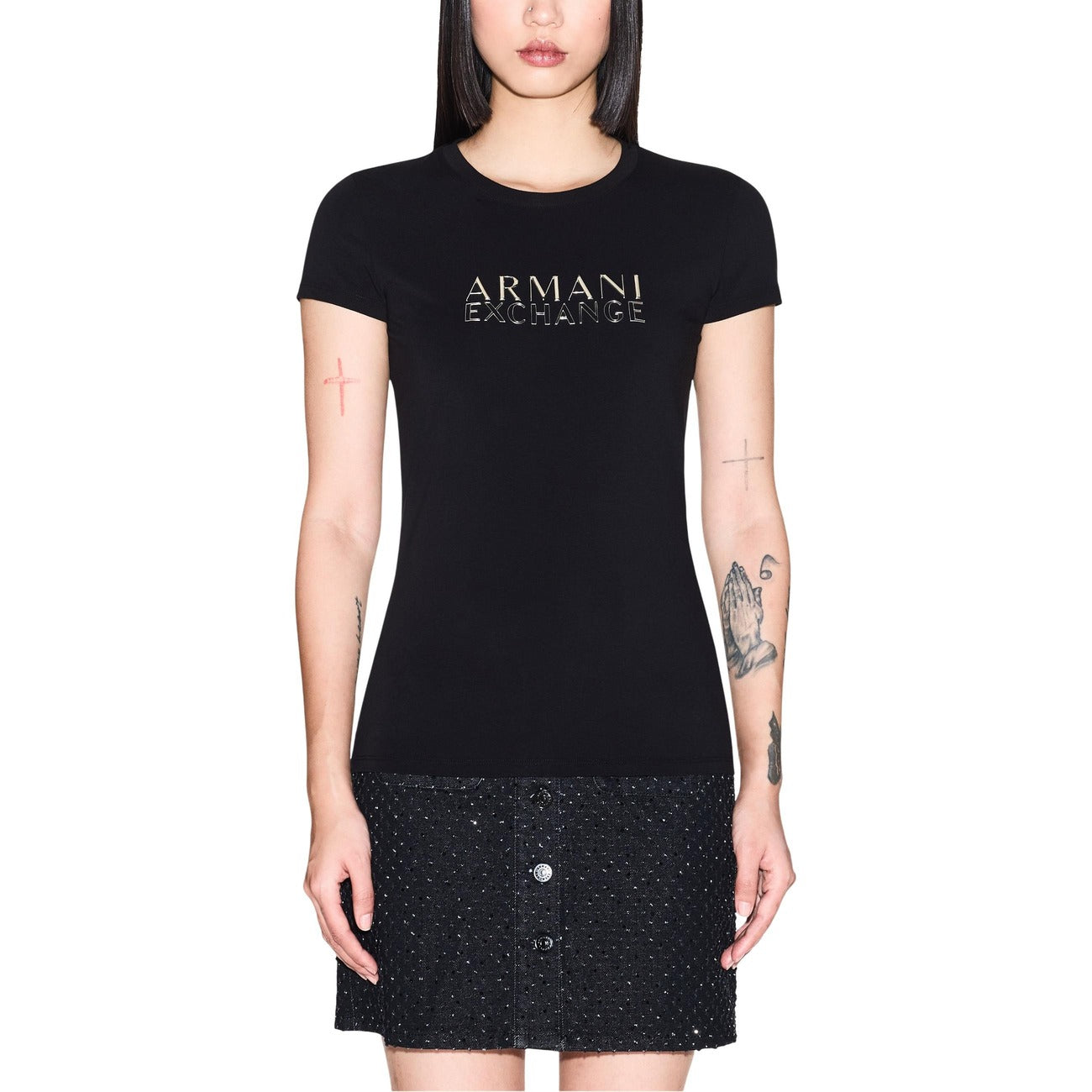 Armani Exchange T-shirt Dames Wit